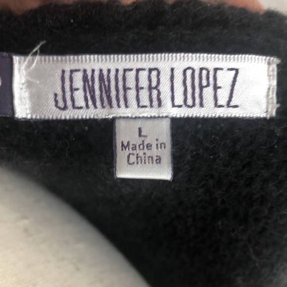 Jennifer Lopez black asymmetrical cardigan size Large - Picture 6 of 8